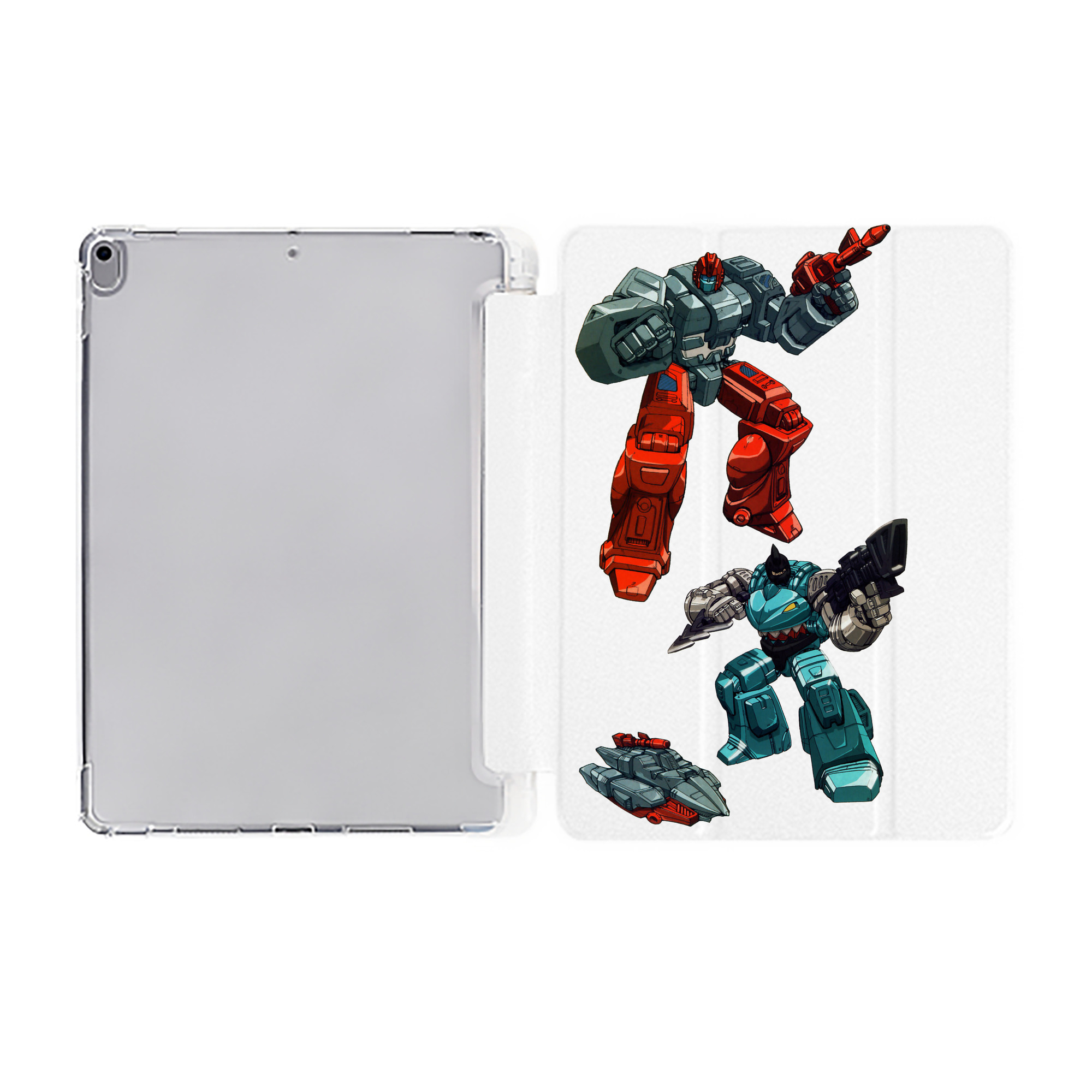 （画像用）  IPad ケース ペン収納付き 三つ折りスタンド PUレザー×シリコン 対応機種9.5/10.5/10.9インチ
